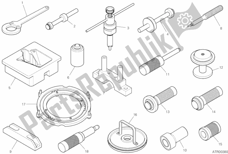 All parts for the 01c - Workshop Service Tools (engine) of the Ducati Superbike Panigale 25 Anniversario 916 USA 1100 2020